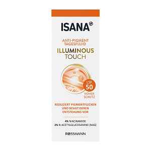 ISANA Denní fluid Illuminous Touch Anti-pigment SPF 50 30 ml
