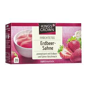 King's Crown Ovocný čaj jahody se smetanou 60 g