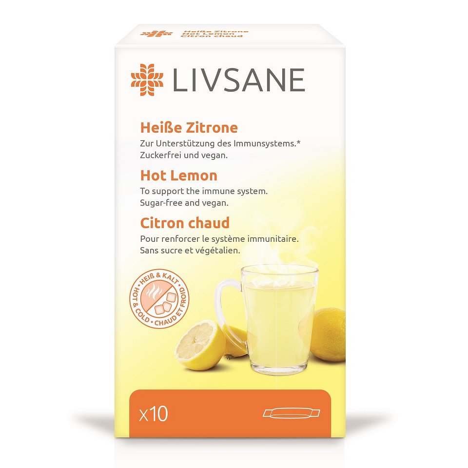 LIVSANE Horký nápoj v prášku citronový 10 sáčků