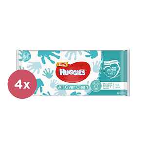 2x HUGGIES Single All Over Clean 56 ks - vlhčené ubrousky