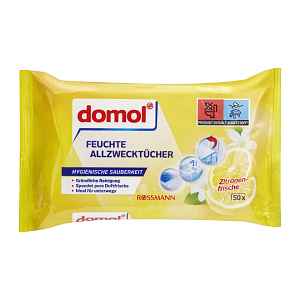 Domol Vlhčené čisticí ubrousky s citronovou vůní 50 ks