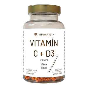 Pharma Activ Vitamín C + D3 120 tobolek