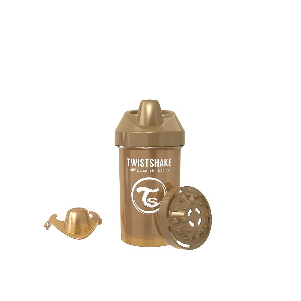 TWISTSHAKE Láhev pro batolata 300 ml 8+ m PEARL Bronzová