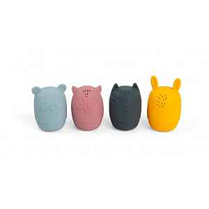 Bigjigs Toys Silikonová zvířátka do koupele 4 ks