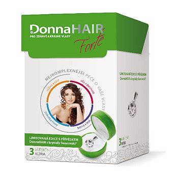 Donna HAIR FORTE 3měs.kúra tob90 + šperk Swar.Elem. - II.jakost