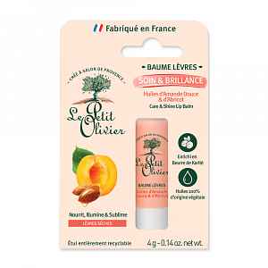 Le Petit Olivier Balzám na rty Meruňkový a mandlový olej 4 g
