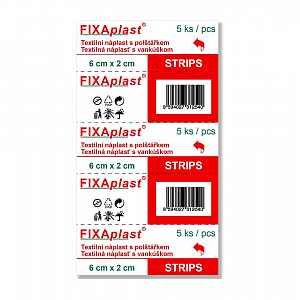 Fixaplast STRIP 6 x 2 cm náplast 5 ks