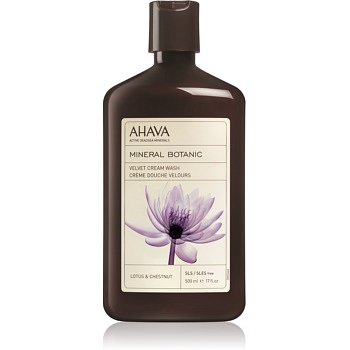 Ahava Mineral Botanic Lotus & Chestnut sametový sprchový krém lotos a kaštan  500 ml