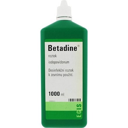 Betadine tekutina 1 x 1000 ml (H) zelený