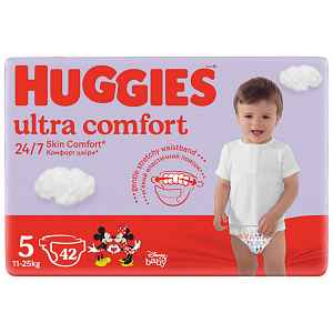 HUGGIES® Pleny jednorázové Ultra Comfort Jumbo 5 (11-25 ks), 42 ks