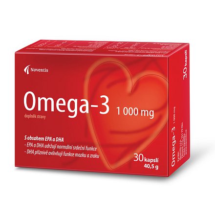 Omega- 3  1000 mg orální tobolky 30 pro zdravé srdce a cévy