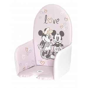 Keeeper Vložka do jídelní židlíčky Minnie Mouse, pudrově růžová