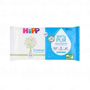 Hipp Babysanft Soft&pur Vlhčené Ubrousky 10ks