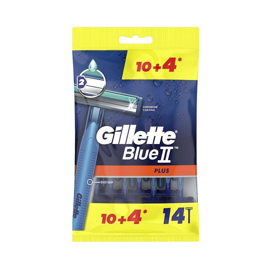 Gillette Blue2 Plus pánské jednorázové holítko 10+4 ks