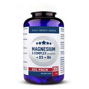 Magnesium 5 complex premium + D3 + B6 cps.200
