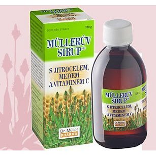 Müllerův sirup s jitrocelem medem a vitamín C 320g