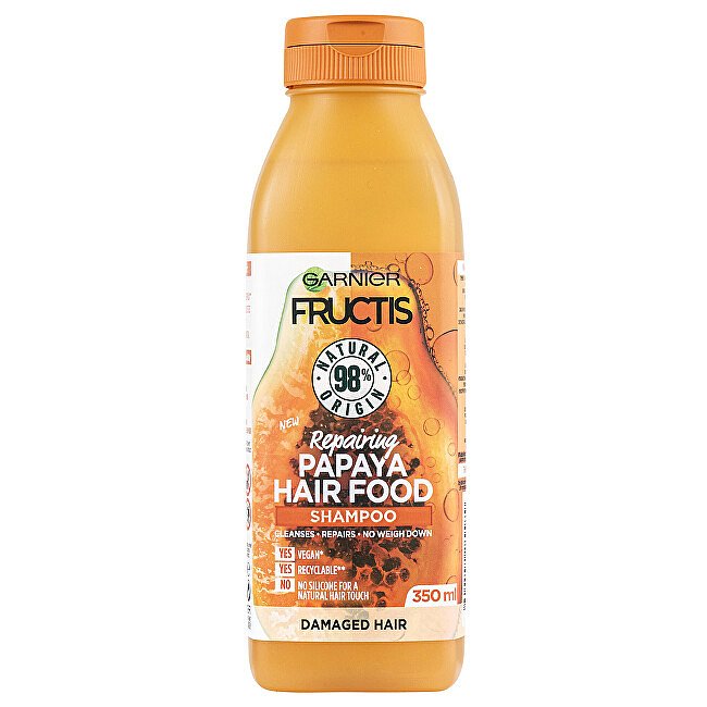 Regenerační šampon pro poškozené vlasy Fructis Hair Food (Repairing Papaya Shampoo) 350 ml