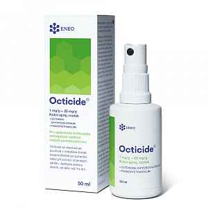 Octicide 1 mg/g + 20 mg/g kožní sprej, roztok 50 ml