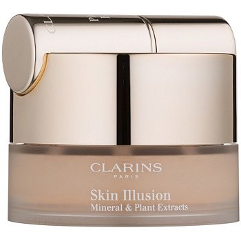 Clarins Face Make-Up Skin Illusion pudrový make-up se štětečkem odstín 112 Amber 13 g