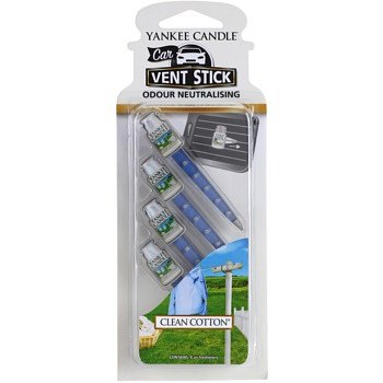 Yankee Candle Clean Cotton vůně do auta 4 ks