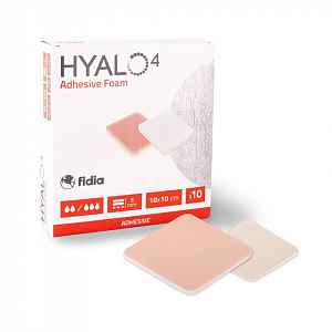 Hyalo4 Silikonové adhezivní pěnové krití sterilní Dres.10x10 10ks