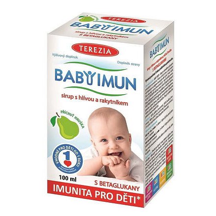 BABYIMUN sirup s hlívou a rakytníkem hruška 100ml