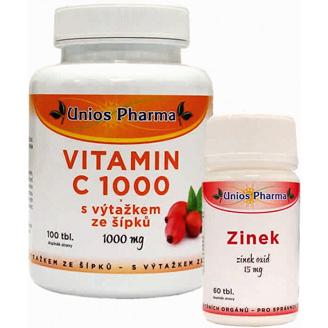 Vitamín C 1000 mg se šípkem 150 tbl. + Hlíva 10 tbl. ZDARMA