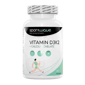 Sport Wave Vitamín D3K2+ calcium chelate - 60 kapslí