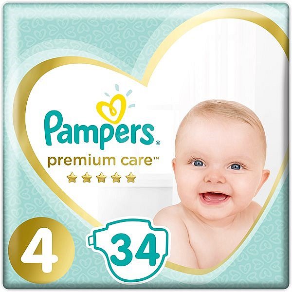 Pampers Premium Care S4 (9-14kg) 34ks