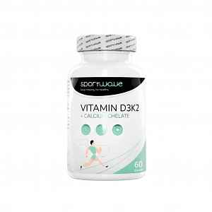 Sport Wave Vitamín D3K2+ calcium chelate - 60 kapslí