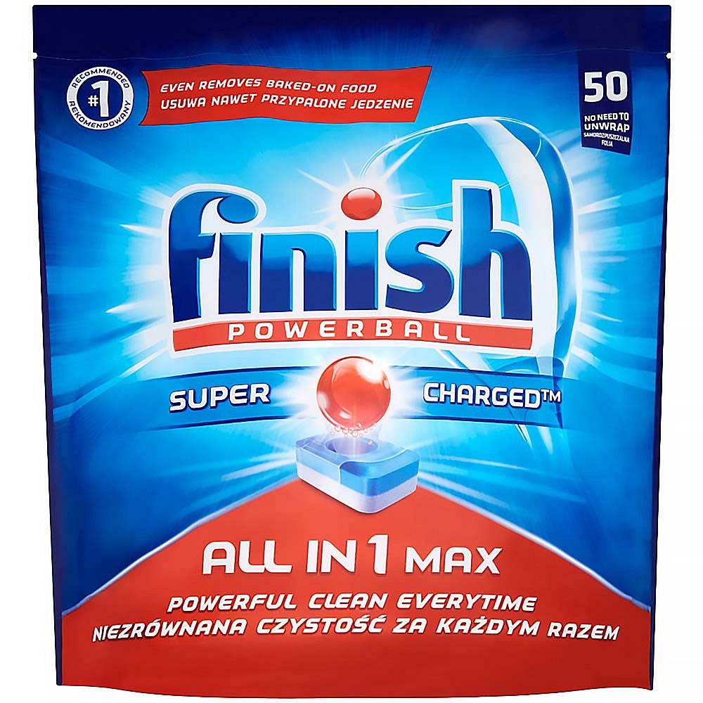 FINISH Powerball All in 1 Max tablety do myčky na nádobí 50 kusů