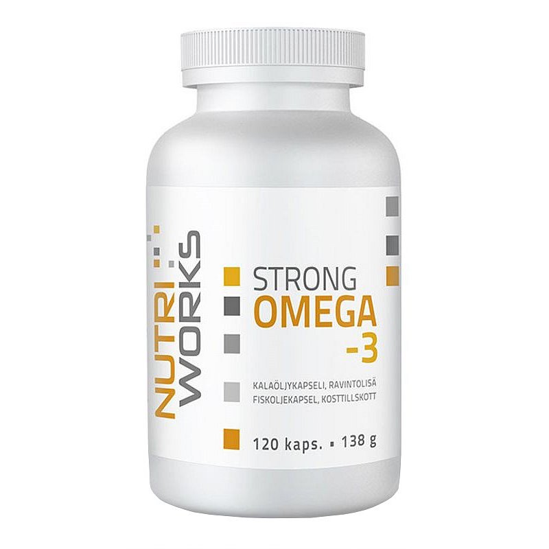 NutriWorks Omega 3 Strong 120 kapslí