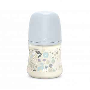 Suavinex Wonderland Kojenecká láhev průtok S 0m+ 150 ml 1 ks liberty modrá