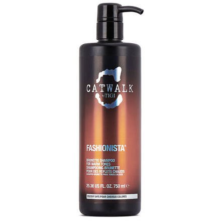 TIGI Catwalk Fashionista Brunette Shampoo Šampon na poškozené, barvené, hnědé vlasy 750 ml