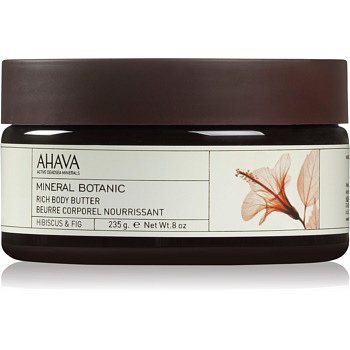 Ahava Mineral Botanic Hibiscus & Fig vyživující tělové máslo ibišek a fík  235 g