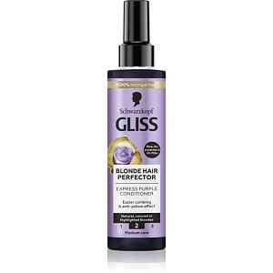 Schwarzkopf Gliss Blonde Hair Perfector bezoplachový kondicionér neutralizující žluté tóny 200 ml