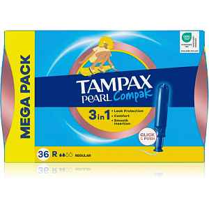 Tampax Pearl Compak Regular tampony s aplikátorem 36 ks