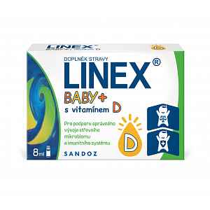 Linex Baby + S Vitamínem D 8ml