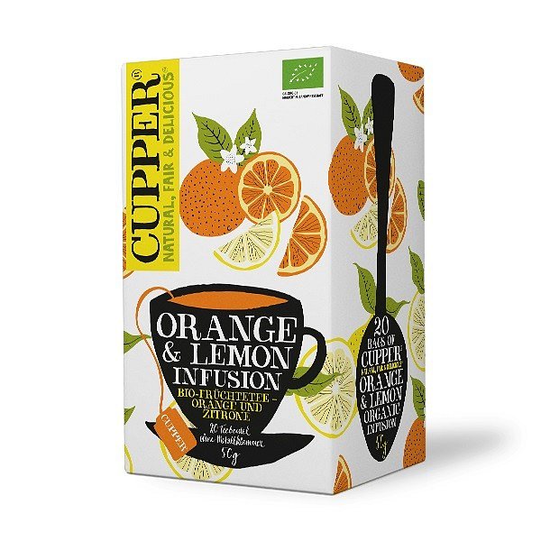 Cupper BIO čaj Orange & Lemon 20 n.s.