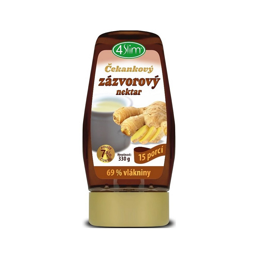 4SLIM Čekankový zázvorový nektar 330 g