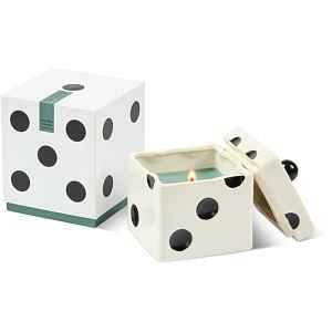 Paddywax Lucky Dice Misted Lime vonná svíčka z keramiky 283 g