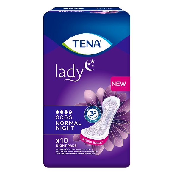 TENA Lady Norm.Night ink.vl.10ks