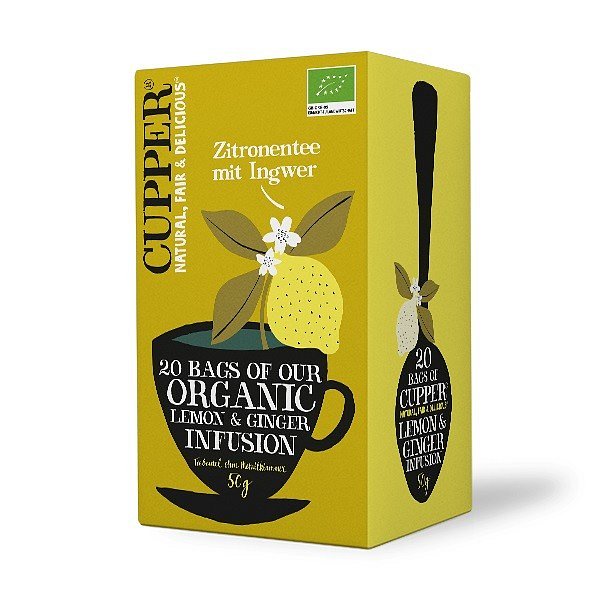 Cupper BIO čaj Lemon & Ginger 20 n.s.