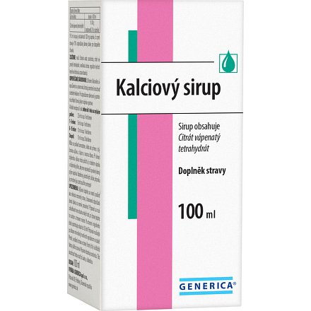 Kalciový sirup Generica 100 ml