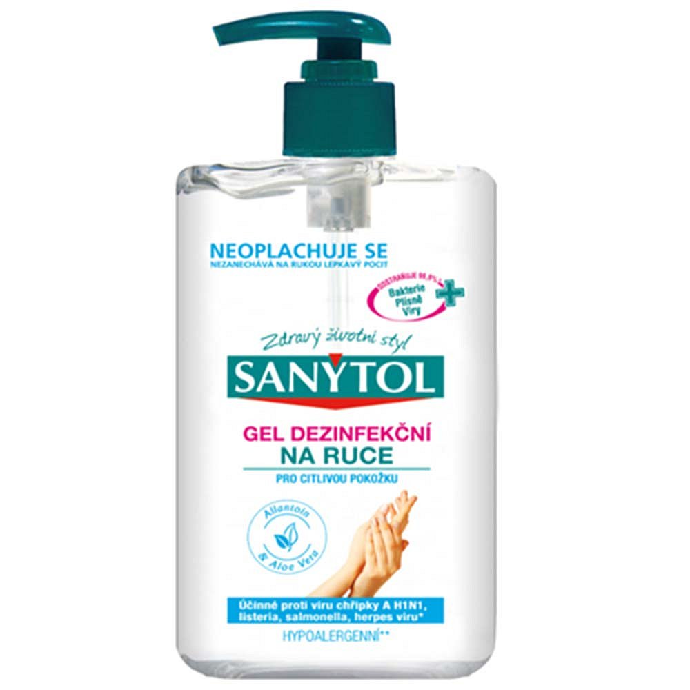 SANYTOL Dezinfekční gel na ruce Sensitive 250 ml