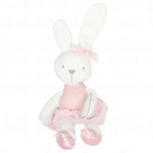 TULIMI Plyšový mazlík pro děti Bunny Love, růžový, 46 cm