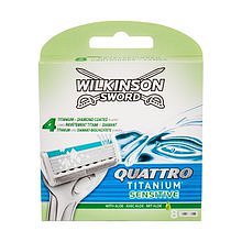 Wilkinson Sword Quattro Titanium Sensitive ( 8 ks ) - Náhradní hlavice