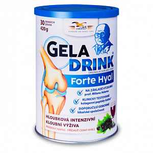 Geladrink FORTE HYAL černý rybíz práškový nápoj 420 g