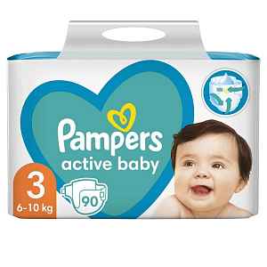 PAMPERS Active Baby 3 (6–10 kg) 90 ks - jednorázové pleny