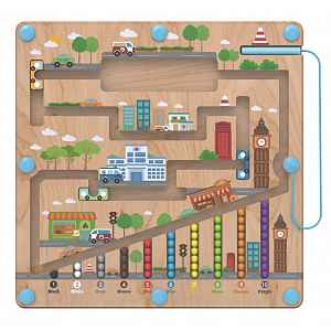 2Kids Toys Edukační magnetická hrací deska City